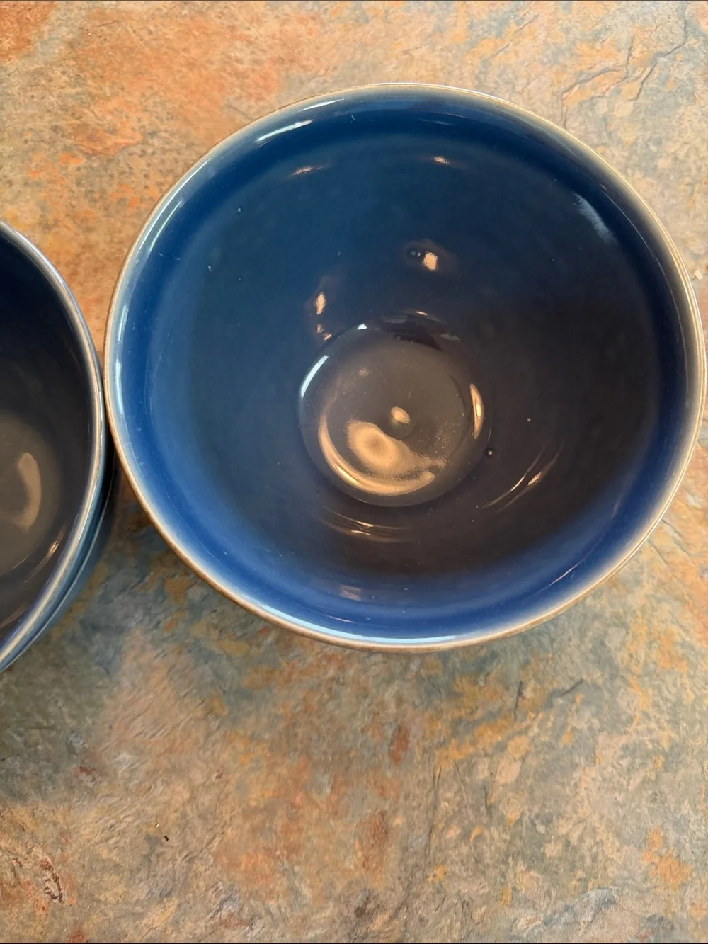 Pottery Barn Cambria soup/cereal bowls in Ocean Blue. Handcrafted in Portugal.